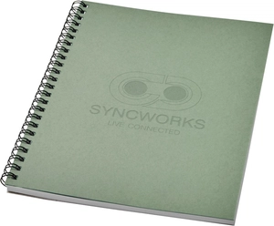 Carnet de notes recyclé à spirales Desk-Mate® A5 coloré personnalisable