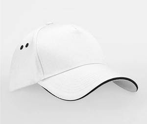 Casquette 5 panneaux bicolore - Taille réglable Rip-Strip® personnalisable