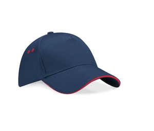 Casquette 5 panneaux bicolore - Taille réglable Rip-Strip® personnalisable