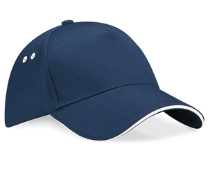 Casquette 5 panneaux bicolore - Taille réglable Rip-Strip® personnalisable