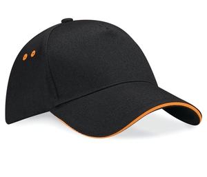 Casquette 5 panneaux bicolore - Taille réglable Rip-Strip® personnalisable