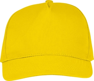 Casquette 5 panneaux avec fermeture velcro - Panneau frontal renforcé personnalisable