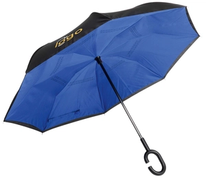 Parapluie canne automatique et réversible FLIPPED Ø109 cm personnalisable