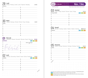 Agenda de poche 2025  FARO personnalisable