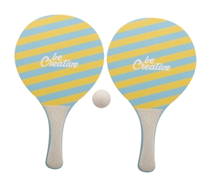 Jeu tennis de plage personnalisé - fabrication Europe personnalisable