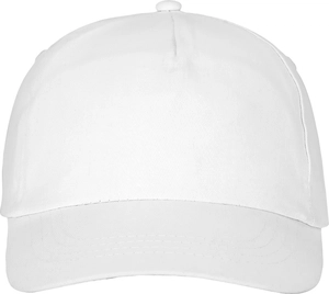 Casquette 5 panneaux avec fermeture velcro - Œillets brodés personnalisable