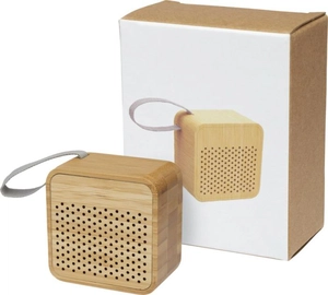 Enceinte Bluetooth 5.0 - Haut parleur sans fil 3W en bambou personnalisable