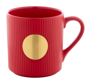 Mug céramique avec plaque en laiton personnalisable