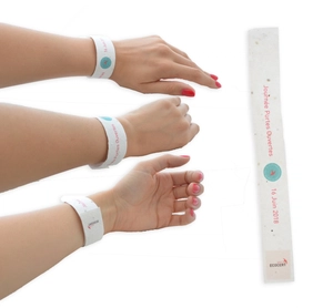 Bracelet en papier de graines 100% biodégradable personnalisable