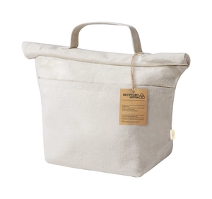 Sac isotherme en coton recyclé - fermeture velcro et intérieur en PEVA personnalisable