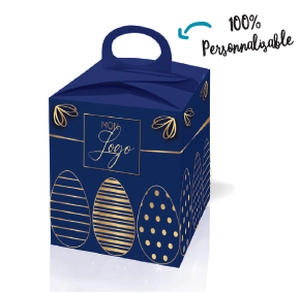 Boîte de chocolats petits moulages - chocolat bio au lait 41% ou noir 70% personnalisable