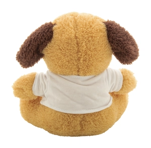 Peluche chien en PET recyclé - personnalisation du T-shirt personnalisable