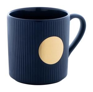 Mug céramique avec plaque en laiton personnalisable