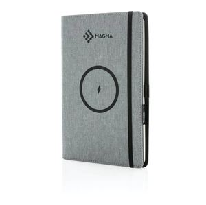 Carnet de notes A5 en RPET - conférencier chargeur induction personnalisable