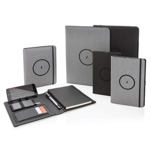 Carnet de notes A5 en RPET - conférencier chargeur induction personnalisable