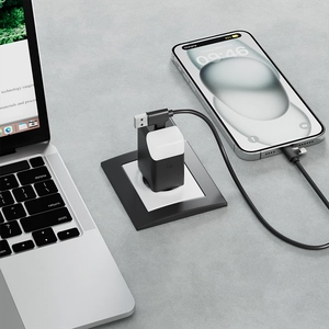 Adaptateur secteur double ports USB type C et A XOOPAR - charge rapide 65W personnalisable