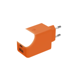 Adaptateur secteur double ports USB type C et A XOOPAR - charge rapide 65W personnalisable