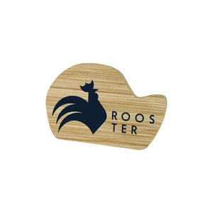 Badge en bambou sur-mesure personnalisable