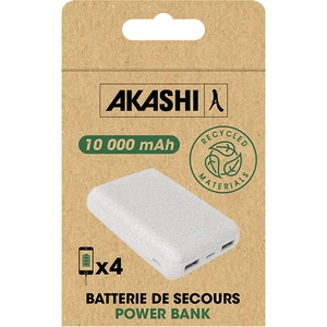 Batterie de secours 10 000 mAh en paille de blé recyclée personnalisable