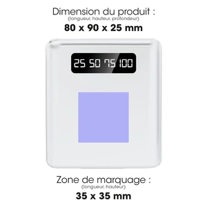 Batterie de secours avec 4 câbles - 10000 mAh personnalisable