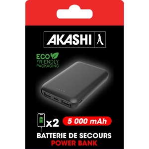 Batterie de secours ultra slim et ultra compacte 5000 mAh personnalisable