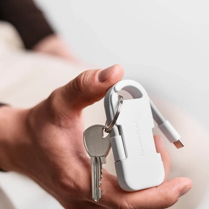 Batterie externe de secours ultra-compacte de 1 000 mAh conçue pour votre porte-clés personnalisable