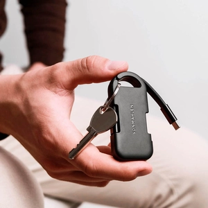Batterie externe de secours ultra-compacte de 1 000 mAh conçue pour votre porte-clés personnalisable