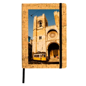 Bloc notes A5 , carnet avec couverture en liège personnalisable