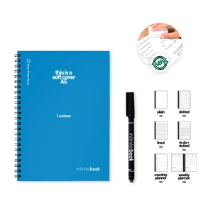 Bloc-notes A5 « Infinitebook » avec couverture souple personnalisable