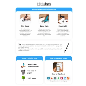 Bloc-notes A5 « Infinitebook » avec couverture souple personnalisable
