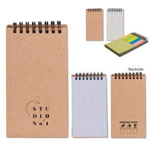 Bloc notes en papier graines et papier repositionnable personnalisable