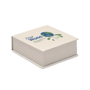 Bloc post-it en carton de lait recyclé - 200 feuilles personnalisable