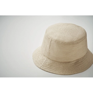 Bob chapeau en paille de papier personnalisable