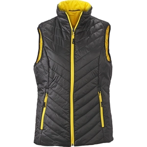 Bodywarmer Femme matelassé avec poche intérieure zippée personnalisable