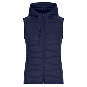 Bodywarmer matelassé Femme avec capuche - fermeture YKK personnalisable