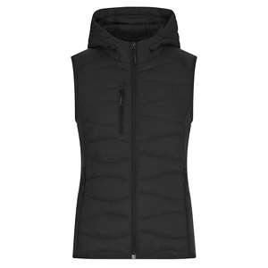 Bodywarmer matelassé Femme avec capuche - fermeture YKK personnalisable