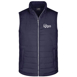 Bodywarmer matelassé Homme 100% polyester OEKOTEX personnalisable