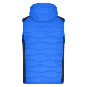 Bodywarmer matelassé Homme avec capuche - fermeture YKK personnalisable