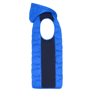 Bodywarmer matelassé Homme avec capuche - fermeture YKK personnalisable