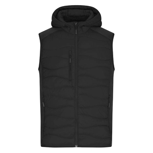 Bodywarmer matelassé Homme avec capuche - fermeture YKK personnalisable