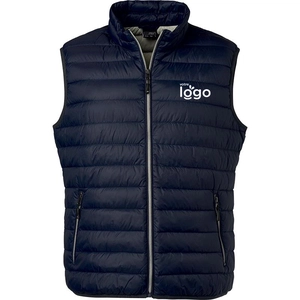 Bodywarmer matelassé Homme zippé avec col montant personnalisable