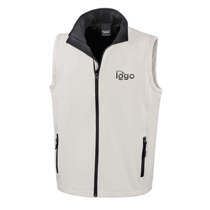 Bodywarmer softshell homme, veste 100% polyester personnalisable