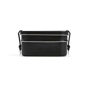 Boîte à déjeuner deux compartiments 1240 ml - Lunchbox avec fermeture boucles latérales personnalisable