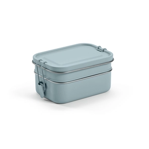 Boîte à déjeuner deux compartiments 1240 ml - Lunchbox avec fermeture boucles latérales personnalisable