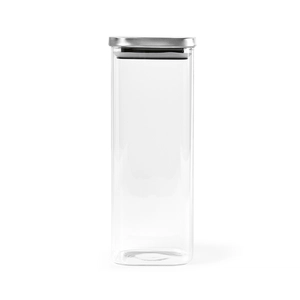 Boîte de conservation en verre 2130 ml avec couvercle en acier inox recyclé personnalisable