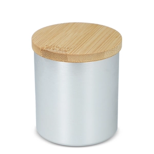 Bougie végétale parfumée avec pot en aluminium recyclé personnalisable