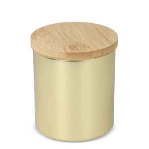 Bougie végétale parfumée avec pot en aluminium recyclé personnalisable
