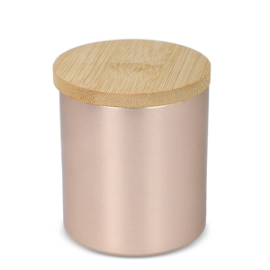 Bougie végétale parfumée avec pot en aluminium recyclé personnalisable