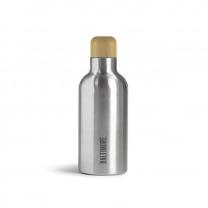 Bouteille 500 ml en acier et bambou - design exclusif personnalisable