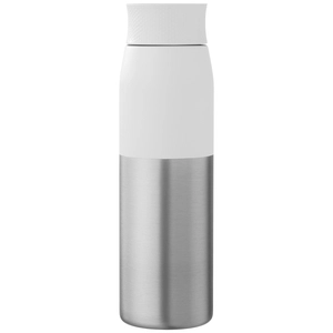 Bouteille à couvercle à torsion en acier inoxydable recyclé - 650 ml personnalisable